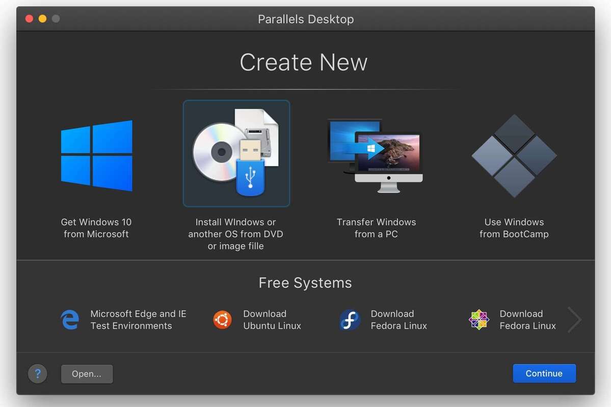 install linux on parallels for mac