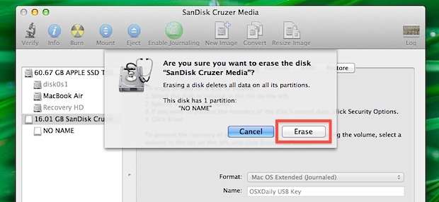format a usb drive for a mac